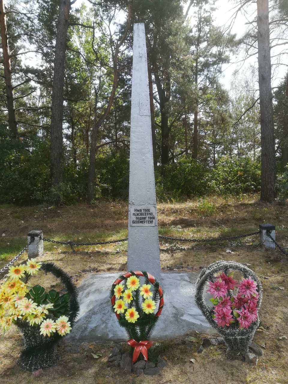 Памятник Неизвестному солдату, расположенная в аг. Лобча, Лунинецкий район, Брестская область
