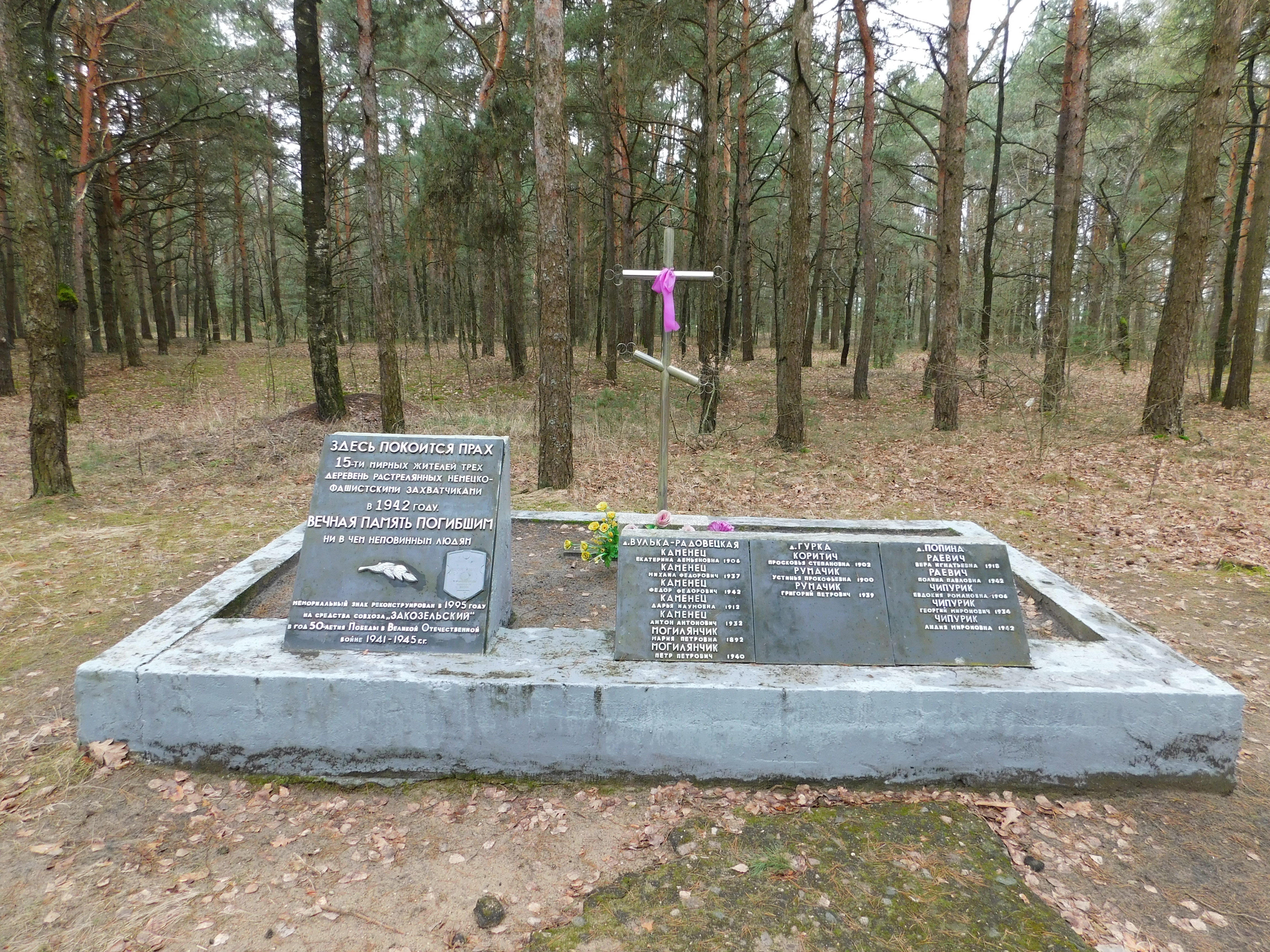 Братская могила, расположенная в , Дрогичинский район, Брестская область