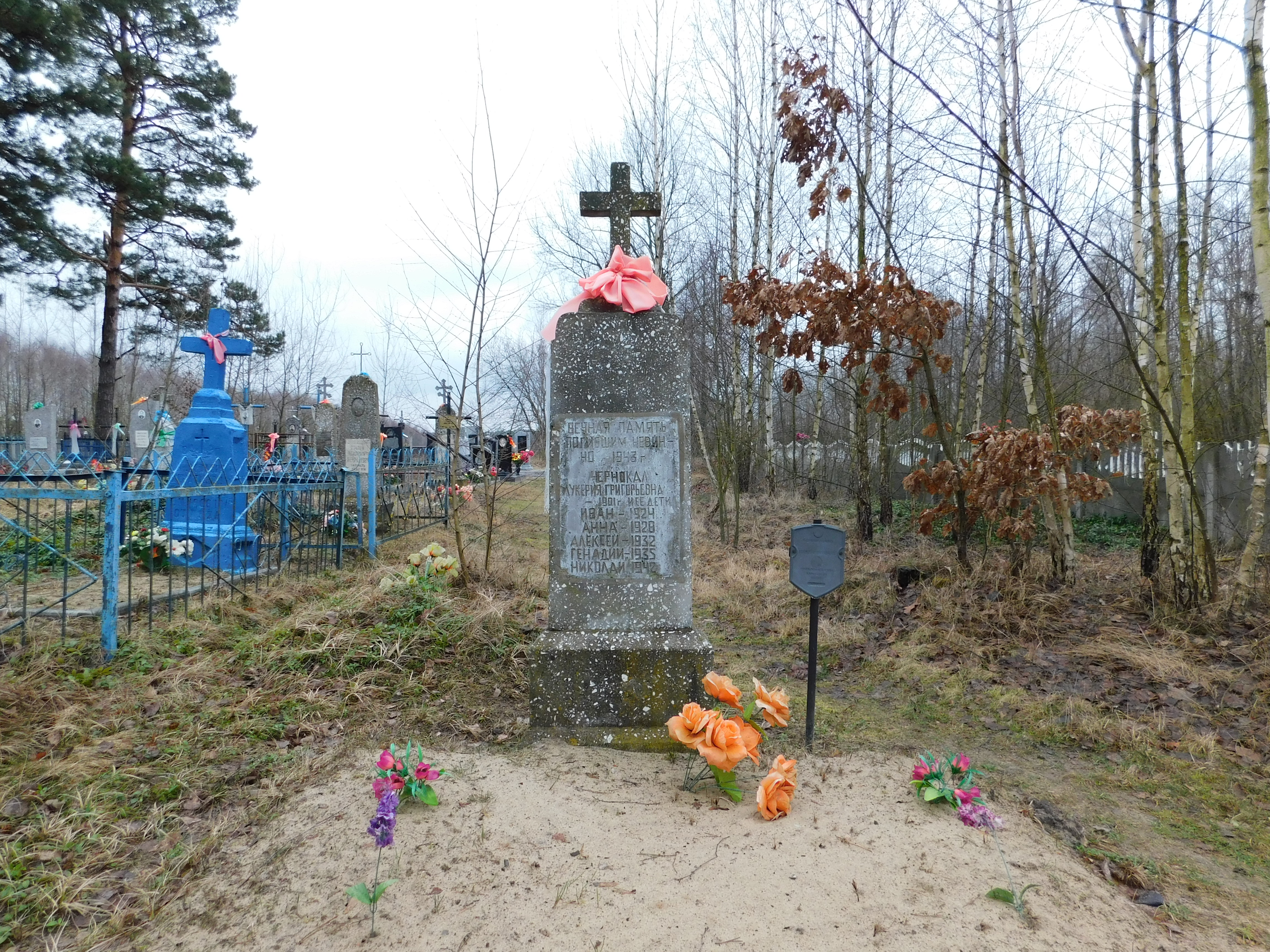 Братская могила, расположенная в д. Сутки, Дрогичинский район, Брестская область