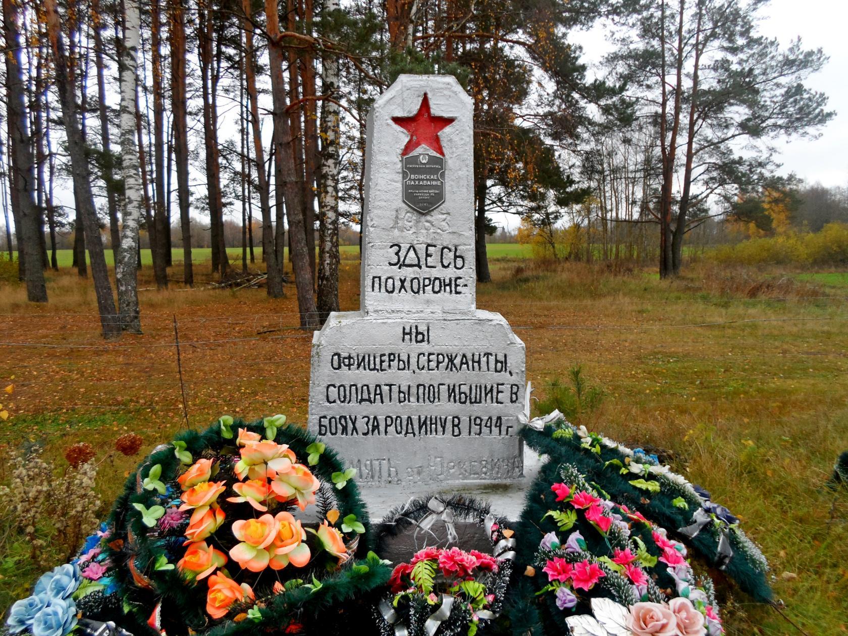 Братская могила № 5745, расположенная в вблизи д.Лушнево, Браславский район, Витебская область