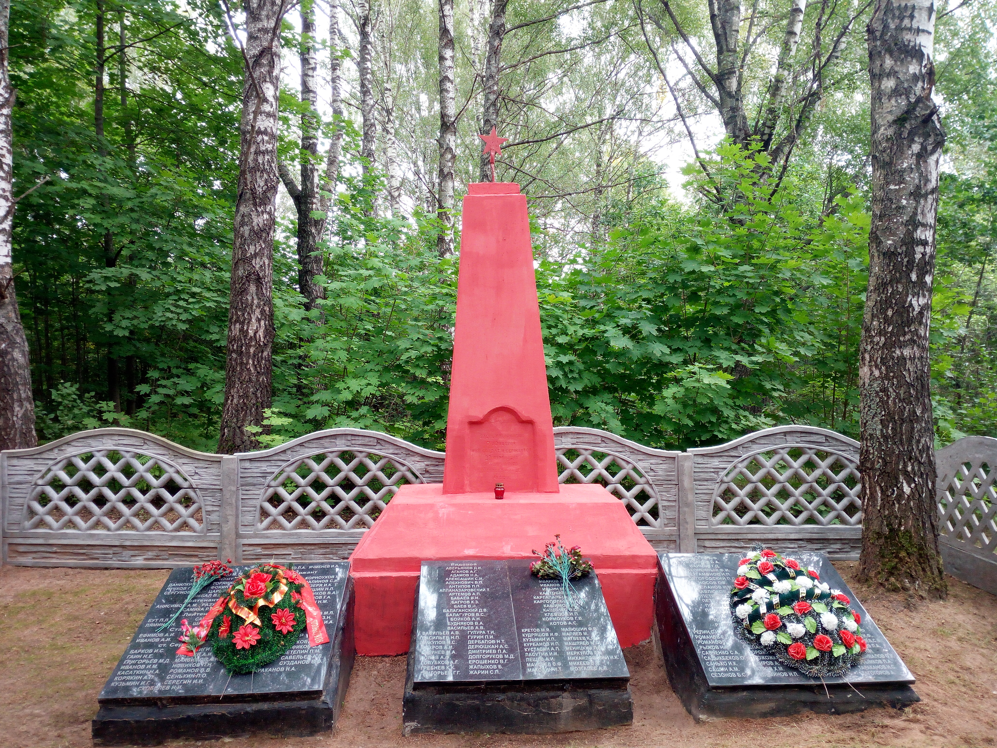 Братская могила №4449, расположенная в д. Лиопино, Витебский район, Витебская область