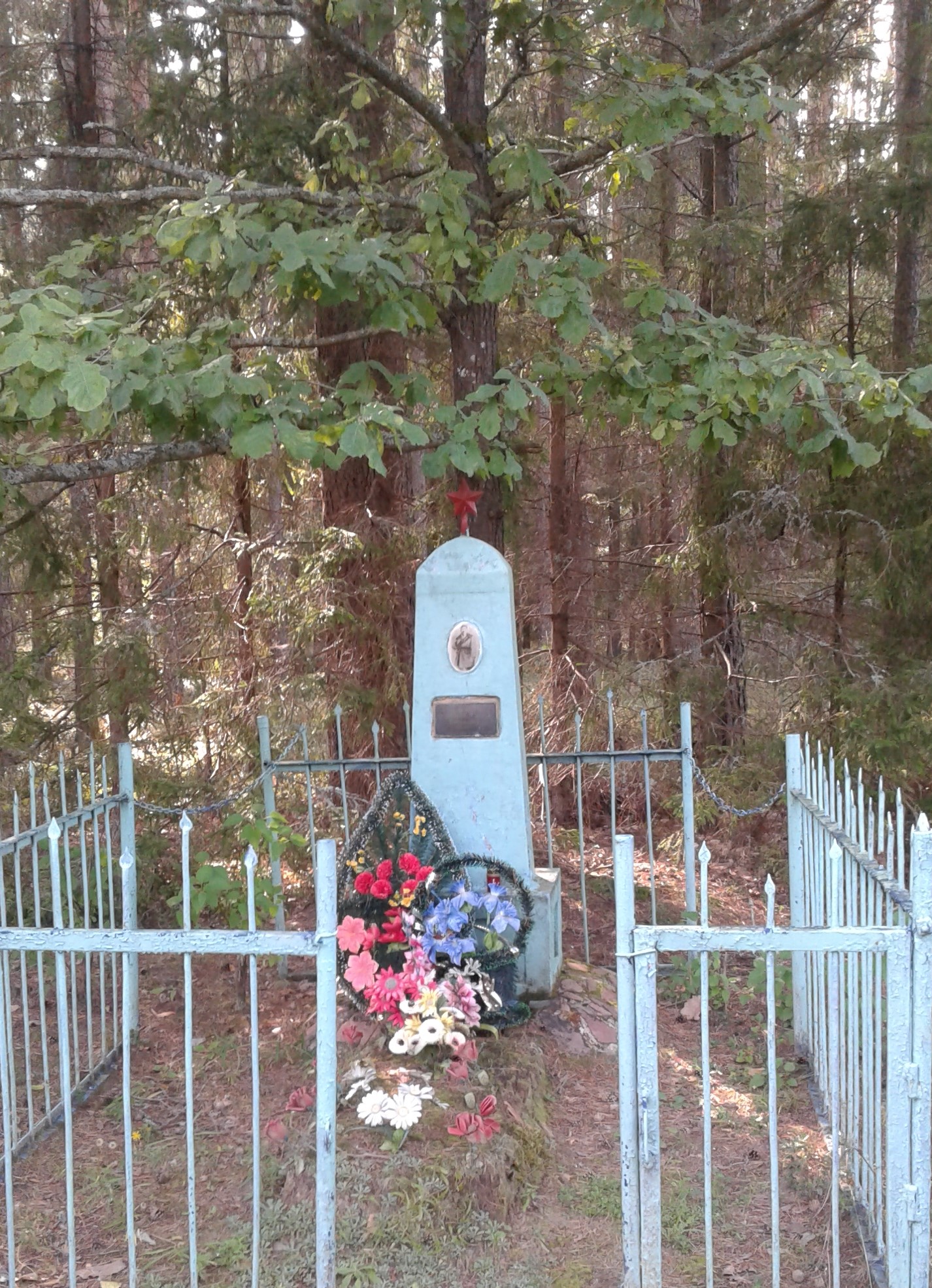 Индивидуальная могила, расположенная в Межно-3, Полоцкий район, Витебская область