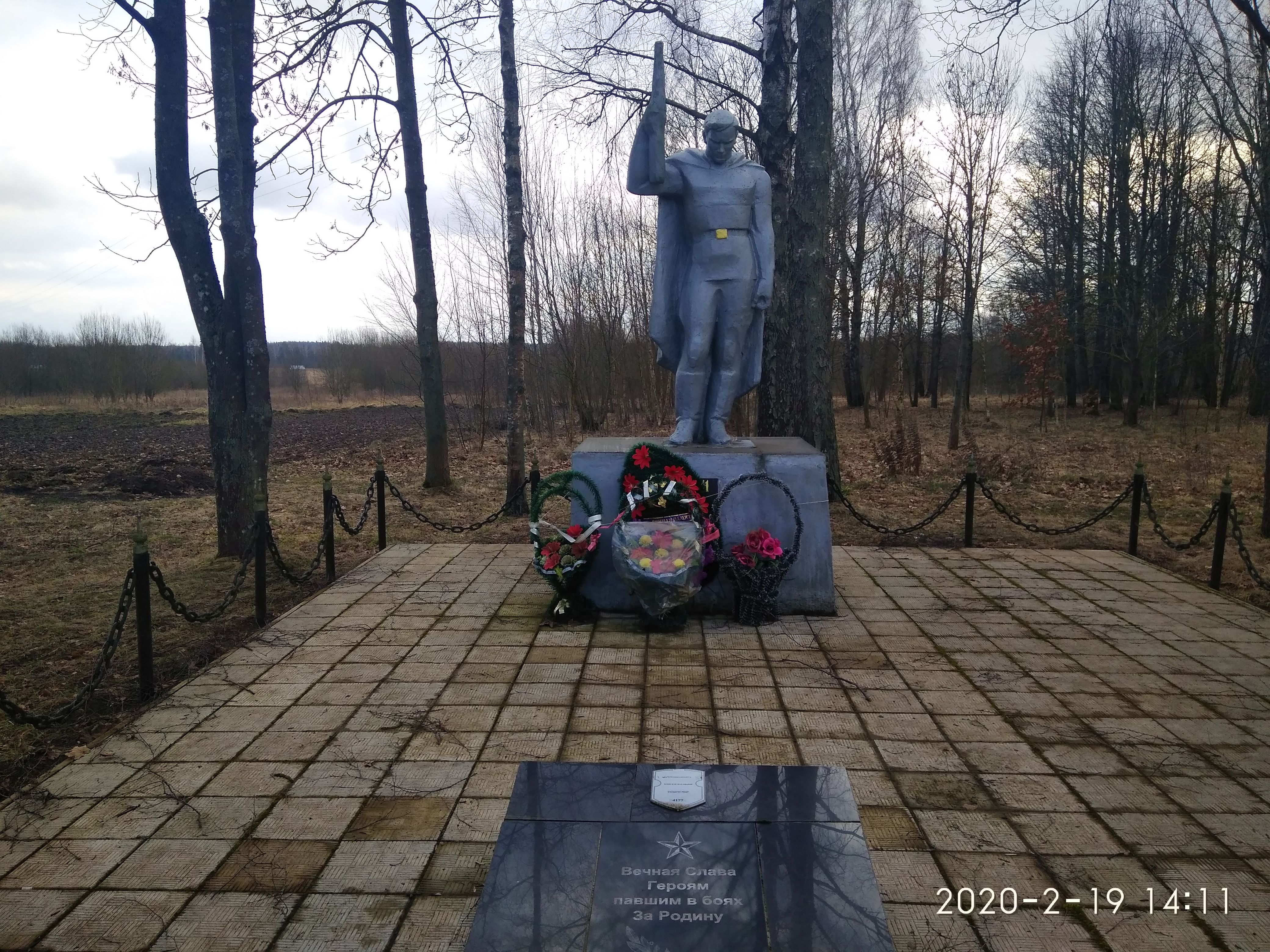 Братская могила №4177, расположенная в д. Погост, Оршанский район, Витебская область