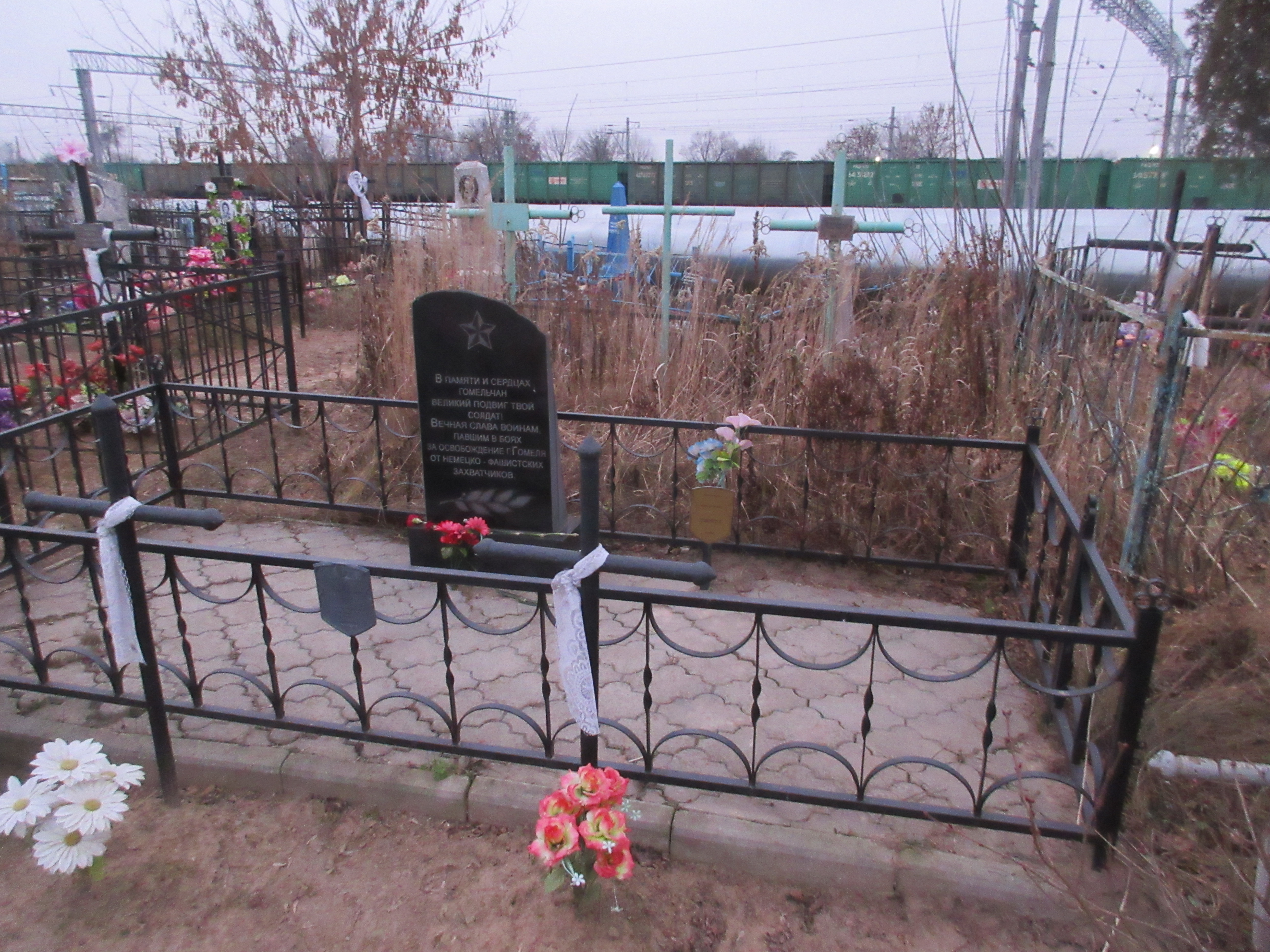 Братская могила Советских воинов, расположенная в г. Гомель, - район, Гомельская область