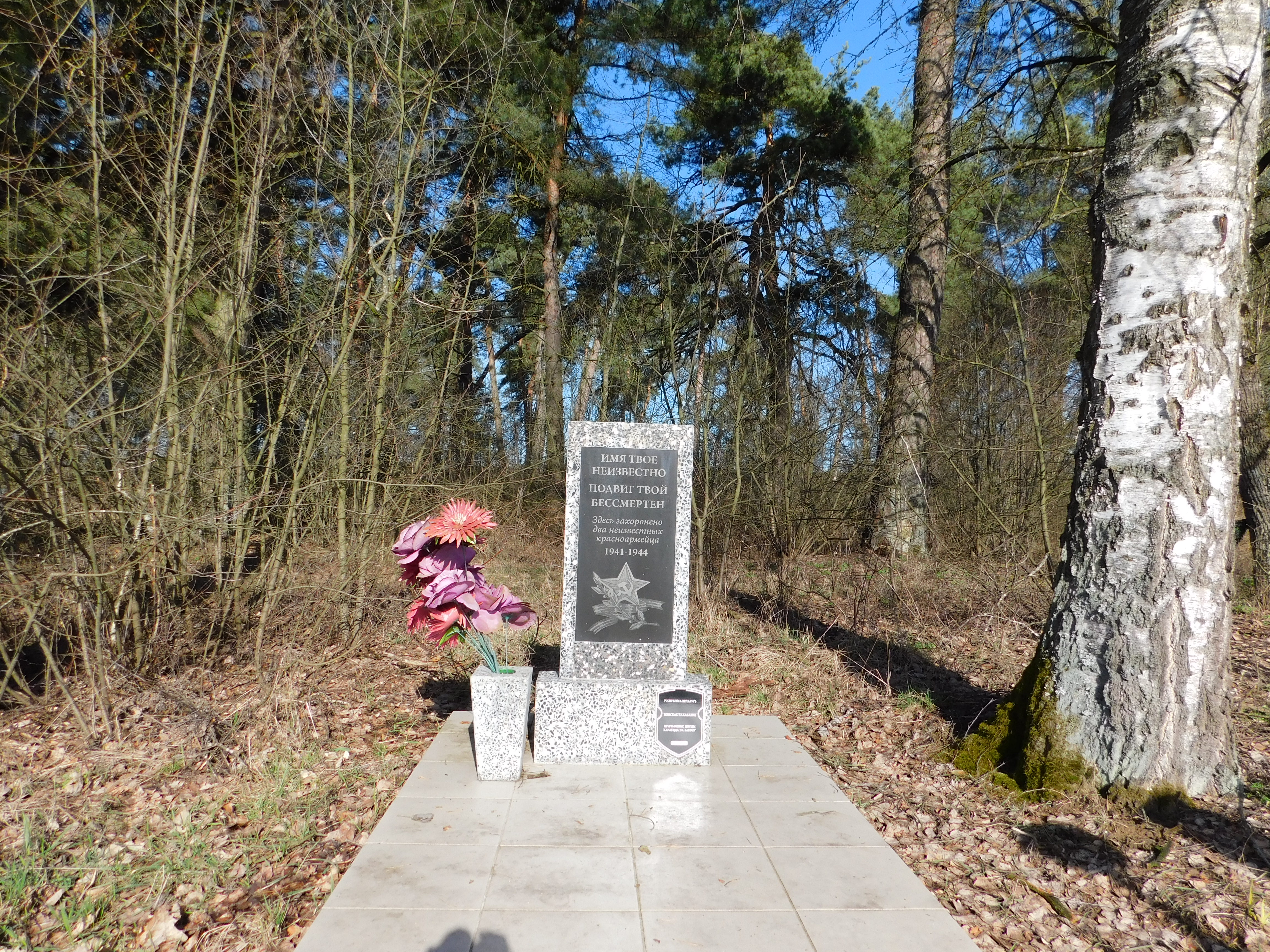 Братская могила, расположенная в д. Погорье, Ивацевичский район, Брестская область