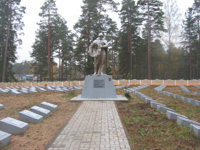 Воинское захоронение №2416, расположенная в севернее д. Прудок, Городокский район, Витебская область